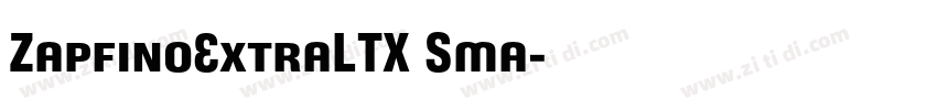 ZapfinoExtraLTX Sma字体转换